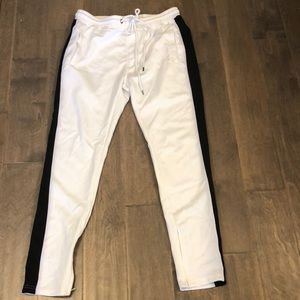 Bleecker & Mercer joggers Track pants white black